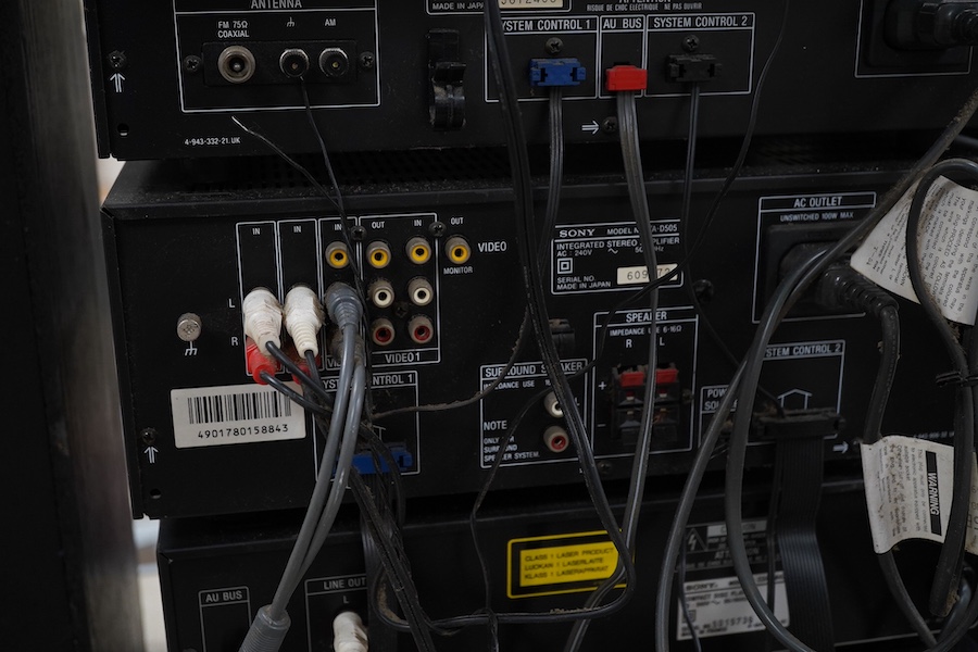 A Sony separates 5-part LBT-D505 stereo system with speakers. Condition - poor to fair.